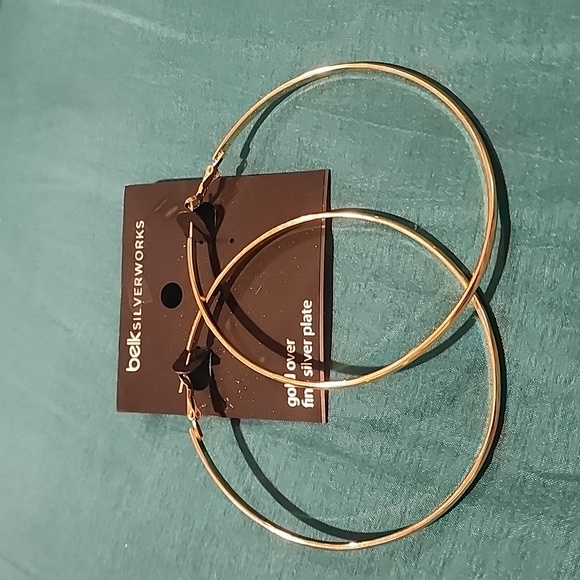 Belk Silverworks Gold hoops - Picture 4 of 4